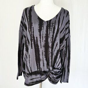 Terra and Sky Soft Black and Gray Knit